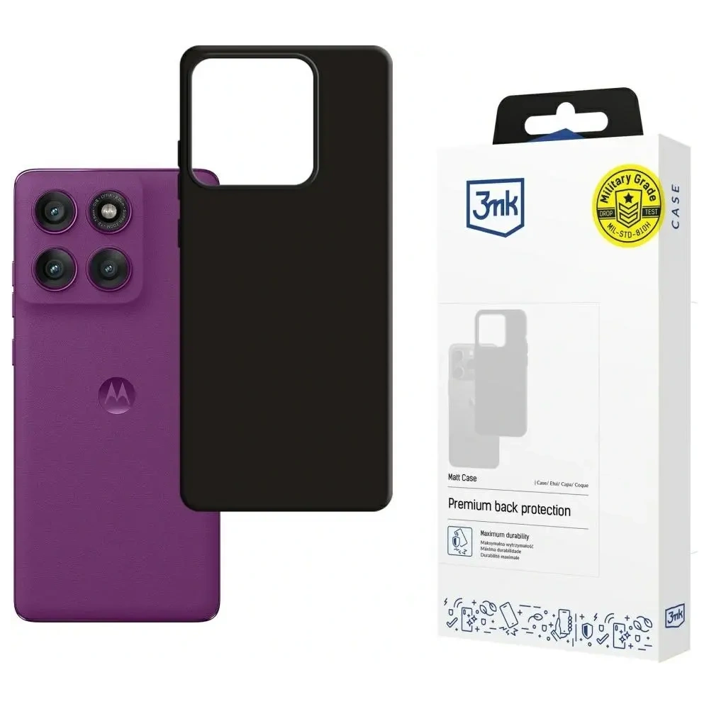 Etui 3MK Matt Case do Motorola Edge 60 Pro czarny