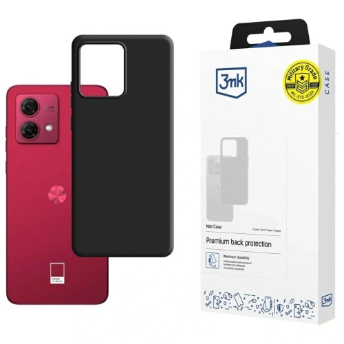 Buy 3MK Matt Case Motorola Moto G84 5G black - 3MK16723 - {ean13} - Home Screen Store Europe