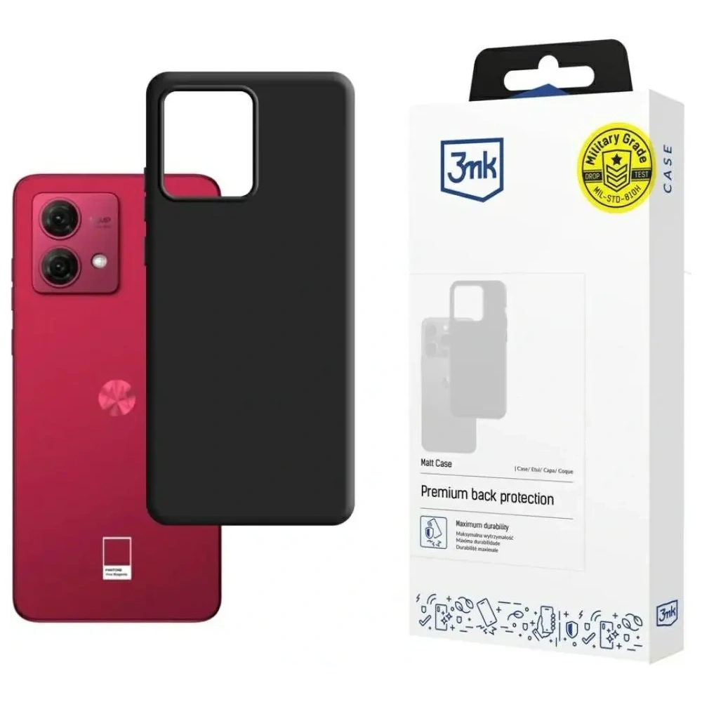 Etui 3MK Matt Case do Motorola Moto G84 5G czarny