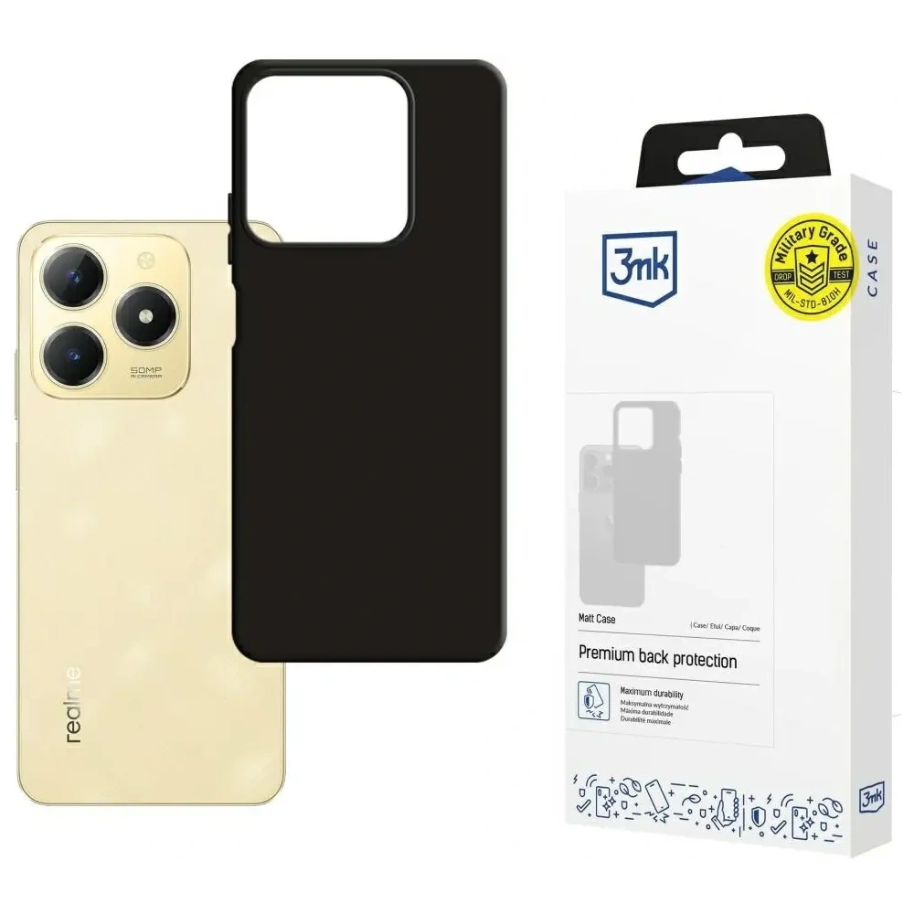 Etui 3MK Matt Case do Realme C61 czarny