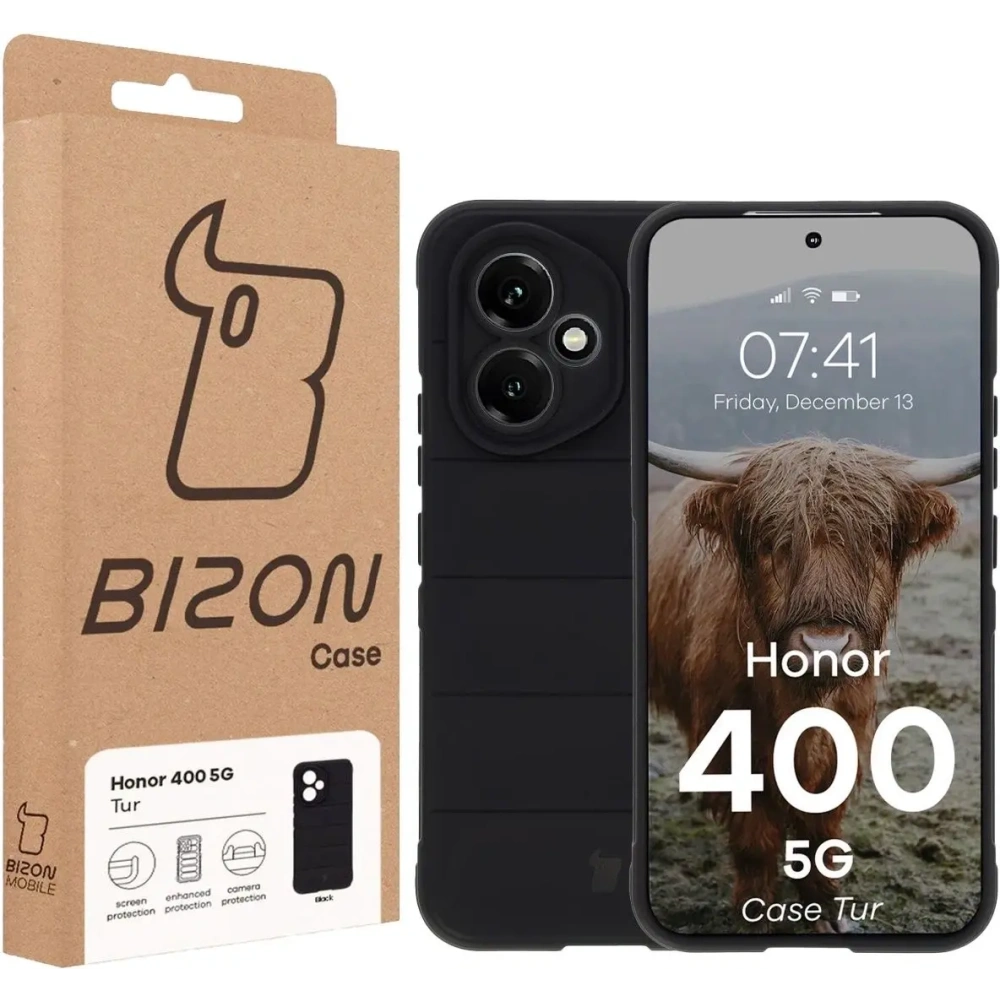 Pancerne etui Bizon Case Tur do Honor 400 5G czarne