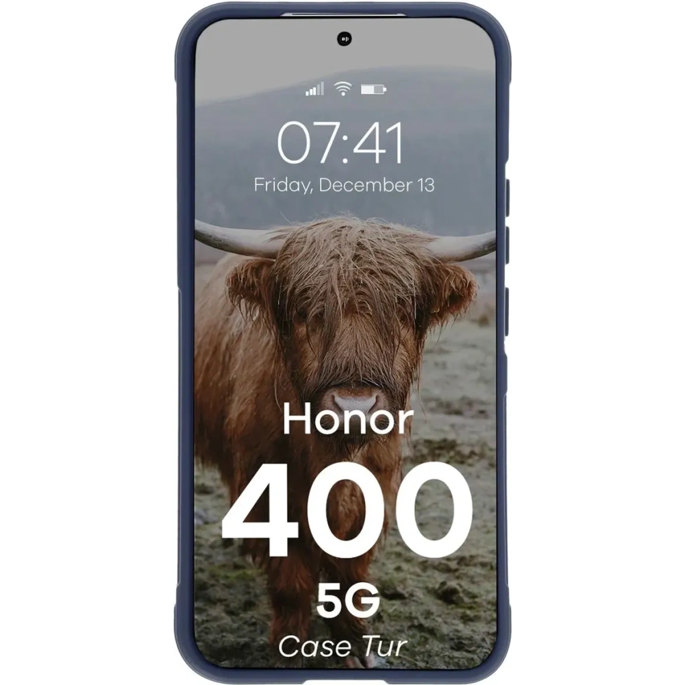 Pancerne etui Bizon Case Tur do Honor 400 5G granatowe