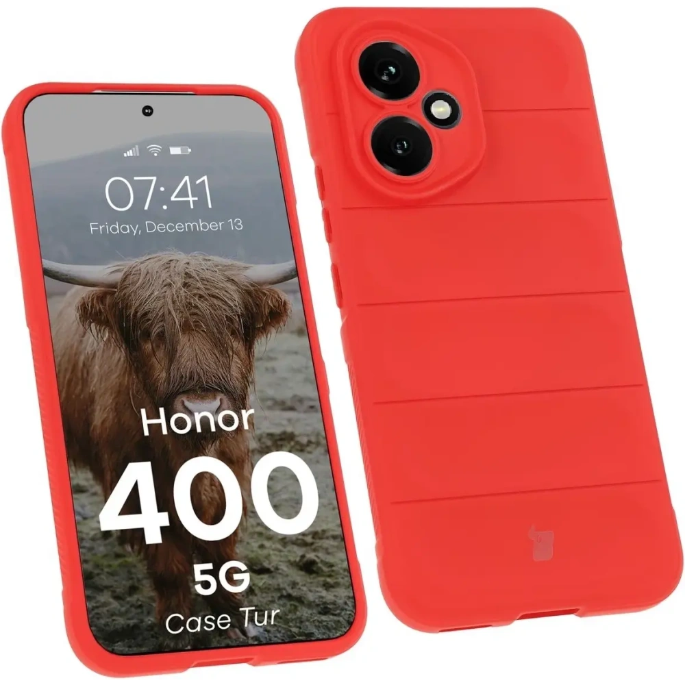 Pancerne etui Bizon Case Tur do Honor 400 5G czerwone