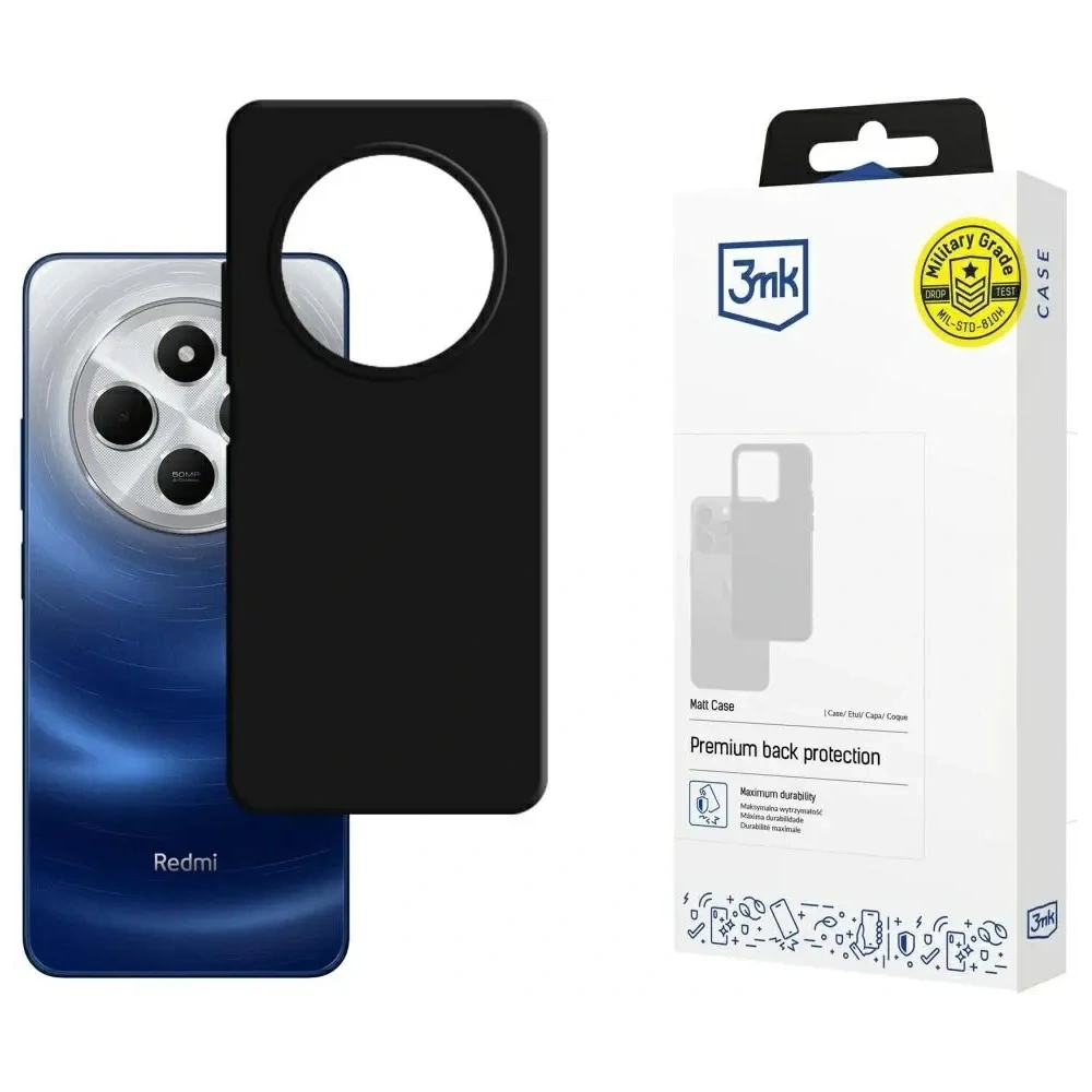 Etui 3MK Matt Case do Xiaomi Redmi 14C / Redmi A4 5G czarny