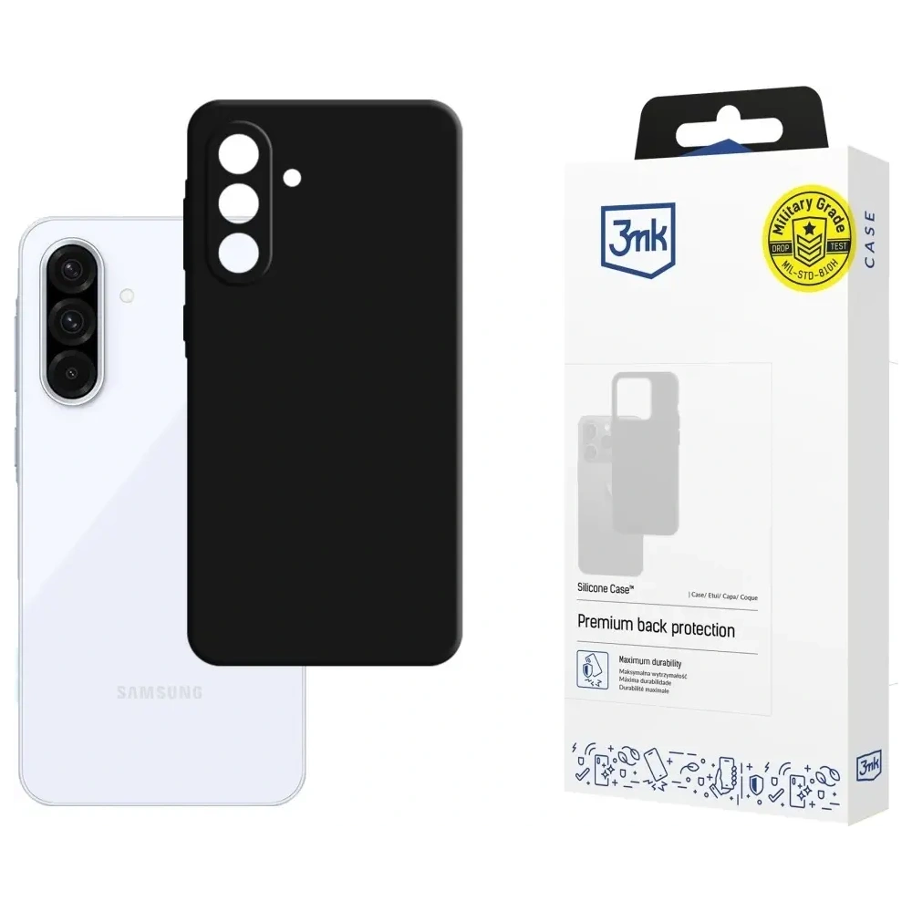 Etui 3MK Silicone Case do Samsung Galaxy A36 czarny