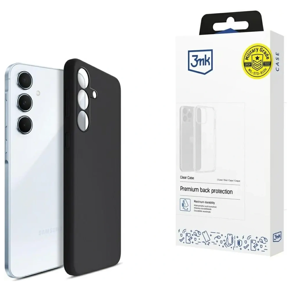 Etui 3MK Silicone Case do Samsung Galaxy A55 5G czarny