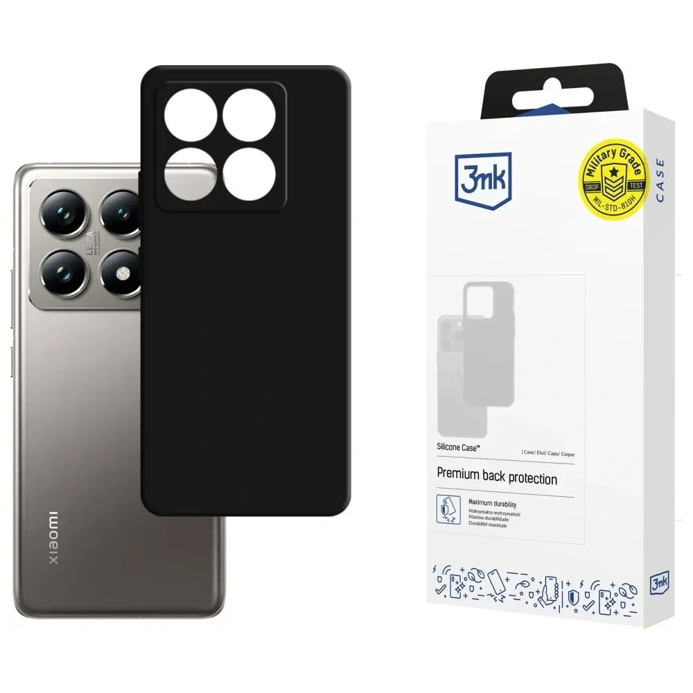 Etui 3MK Silicone Case do Xiaomi 14T Pro czarny