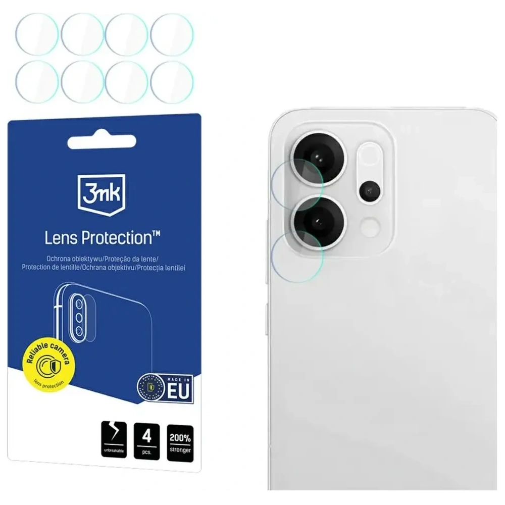 Ochrona na obiektyw aparatu 3MK Lens Protection do Oppo Reno 14 [4 PACK]
