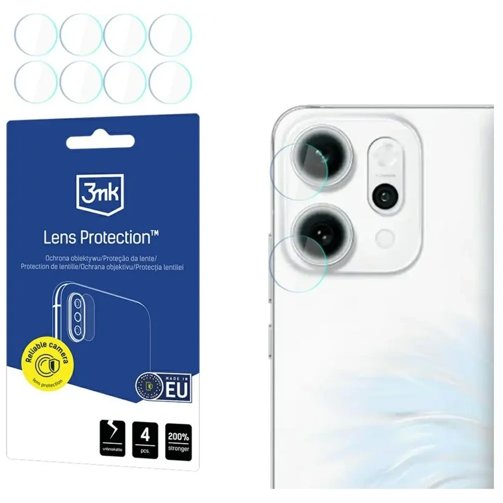 Ochrona na obiektyw aparatu 3MK Lens Protection do Oppo Reno 14 Pro [4 PACK]