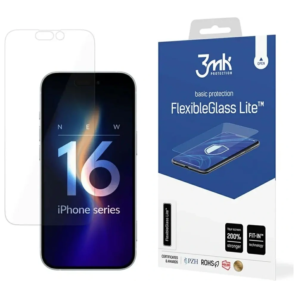 Szkło hybrydowe 3MK FlexibleGlass Lite do Apple iPhone 16 Pro