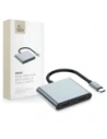 Tech-Protect HB08 HUB 4in1 USB-C, USB-A 2.0, 2xHDMI 4K 60Hz Gri Spațial