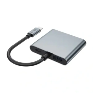Tech-Protect HB08 HUB 4in1 USB-C, USB-A 2.0, 2xHDMI 4K 60Hz Űrszürke