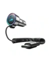 Ładowarka samochodowa 3w1 Joyroom JR-CL07 72W z wbudowanym kablem USB-C 1.6m czarna