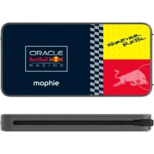 Powerbank Mophie Powerstation Plus 10K Red Bull Racing 10000mAh z wbudowanym kablem USB-C oraz Lightning