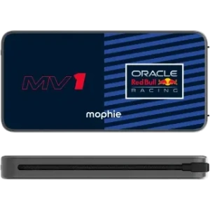 Mophie Powerstation Plus 10K Red Bull Racing MV1 10000mAh Power Bank s vestavěným USB-C a Lightning kabelem