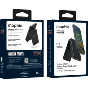 Magnetyczny powerbank Mophie Snap+ Powerstation Mini Stand Red Bull Racing 5000mAh z podstawką MagSafe
