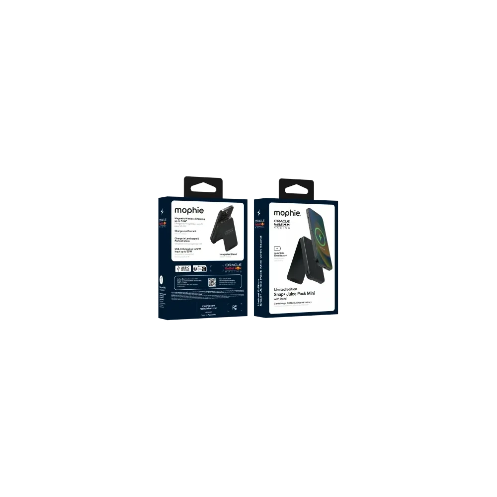 Magnetyczny powerbank Mophie Snap+ Powerstation Mini Stand Red Bull Racing 5000mAh z podstawką MagSafe
