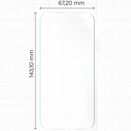 Bizon Glass Hydrogel Front Apple iPhone 15 / 15 Pro / 16 [2 PACHET]