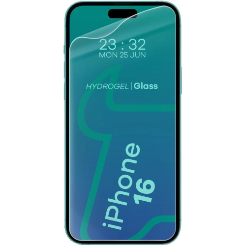 Bizon Glass Hydrogel Front Apple iPhone 15 / 15 Pro / 16 [2 PACHET]