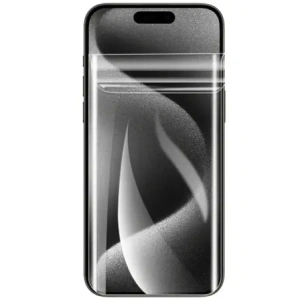 Bizon Glass Hydrogel Front Apple iPhone 15 / 15 Pro / 16 [2 PACK]