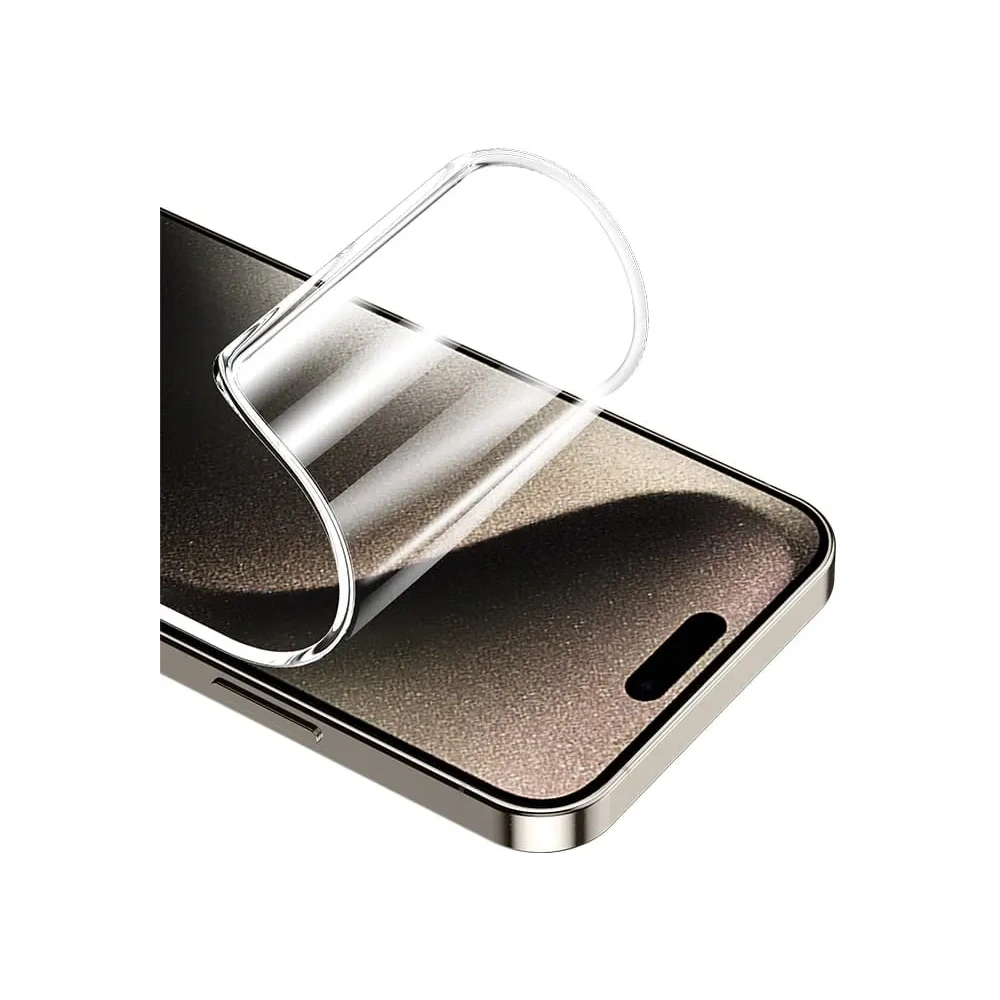 Folia hydrożelowa na ekran Bizon Glass Hydrogel Front do Apple iPhone 15 / 15 Pro / 16  [2 PACK]