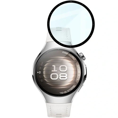 Bizon Glas Uhr Edge Hybrid Huawei Watch 5 42mm schwarz
