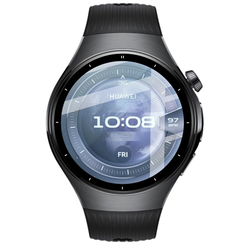 Bizon Glas Uhr Edge Hybrid Huawei Watch 5 46mm schwarz