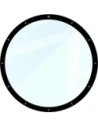 Bizon skleněné hodinky Edge Hybrid Huawei Watch 5 46mm černé