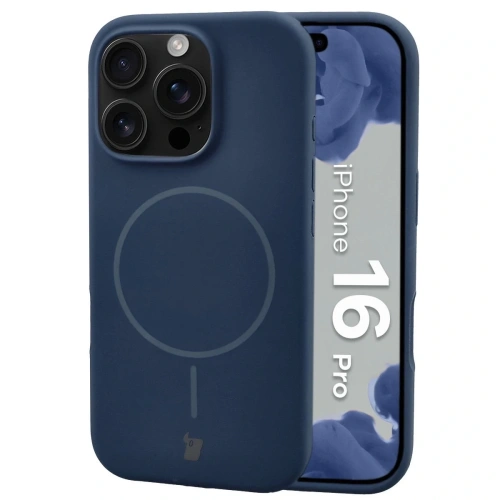 Bizon Soft Case Magnetic Apple iPhone 16 Pro sötétkék
