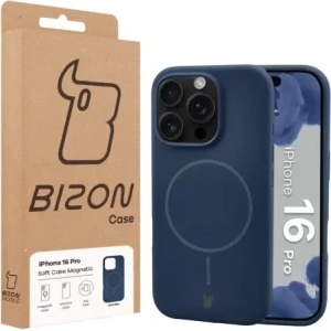 Bizon Soft Case Magnetic Apple iPhone 16 Pro sötétkék