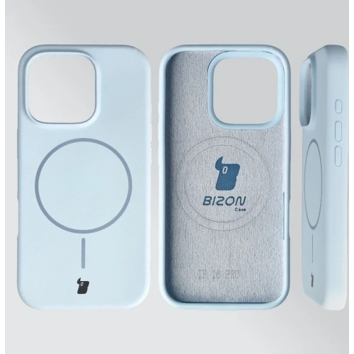 Bizon Soft Case Magnetisch für Apple iPhone 16 Pro blau