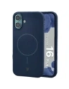Silikonowe etui z pierścieniem magnetycznym Bizon Soft Case Magnetic do Apple iPhone 16 Plus granatowe
