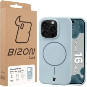 Bizon Soft Case Magnetisch für Apple iPhone 16 Pro blau