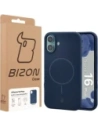 Silikonowe etui z pierścieniem magnetycznym Bizon Soft Case Magnetic do Apple iPhone 16 Plus granatowe