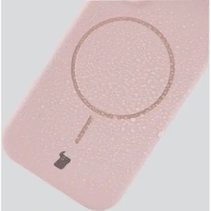 Silikonowe etui z pierścieniem magnetycznym Bizon Soft Case Magnetic do Apple iPhone 16 Plus jasnoróżowe