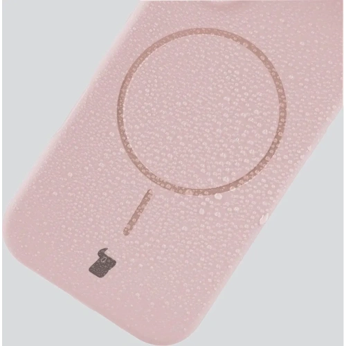 Silikonowe etui z pierścieniem magnetycznym Bizon Soft Case Magnetic do Apple iPhone 16 Plus jasnoróżowe