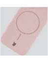 Silikonowe etui z pierścieniem magnetycznym Bizon Soft Case Magnetic do Apple iPhone 16 Plus jasnoróżowe