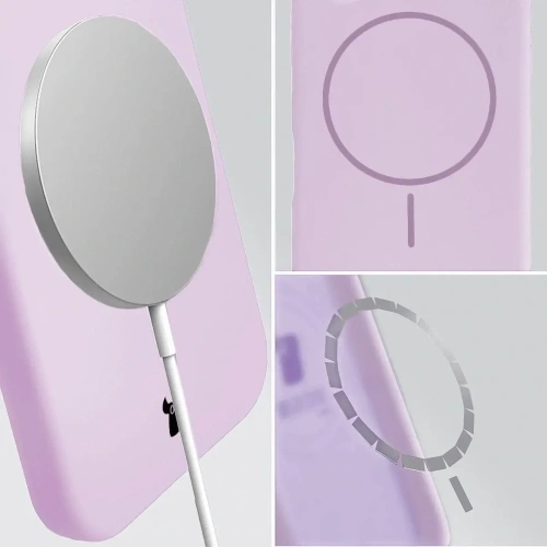 Bizon Soft Case Magnetic Apple iPhone 16 Plus light purple