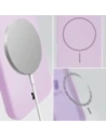 Husă moale Bizon cu magnet pentru Apple iPhone 16 Plus violet deschis