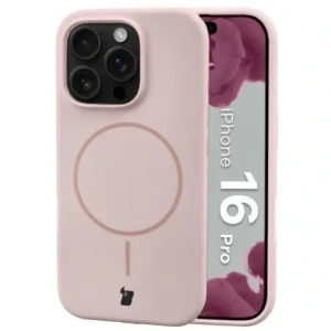 Bizon Soft Case Magnetic Apple iPhone 16 Pro világos rózsaszín