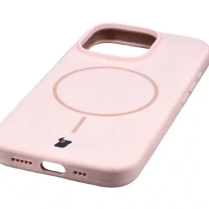 Bizon Soft Case Magnetisch für Apple iPhone 16 Pro hellrosa