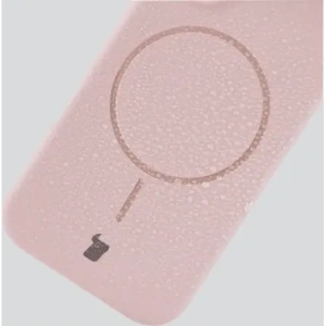 Bizon Soft Case Magnetisch für Apple iPhone 16 Pro hellrosa