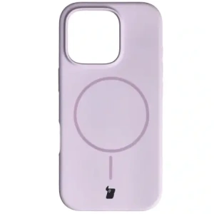 Bizon Soft Case Magnetisch für Apple iPhone 16 Pro helllila