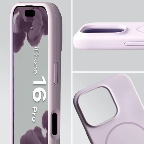 Bizon Soft Case Magnetic Apple iPhone 16 Pro světle fialový