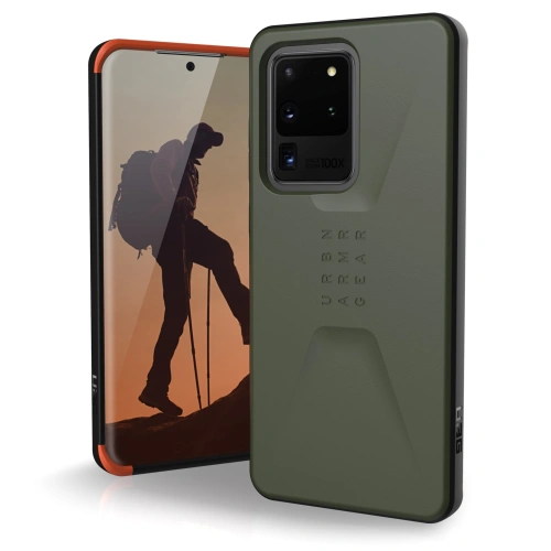 Kup Urban Armor Gear Samsung UAG Case Zivil Galaxy S20 Ultra (olivgrün) - UAG234OLIV - {ean13} - Sklep Home Screen