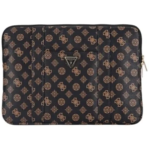 Torba Guess Sleeve 14" Peony Pocket Triangle czarny