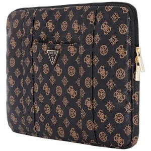 Torba Guess Sleeve 14" Peony Pocket Triangle czarny