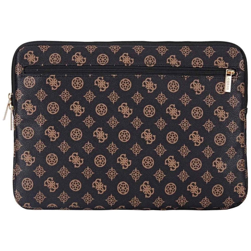 Torba Guess Sleeve 14" Peony Pocket Triangle czarny