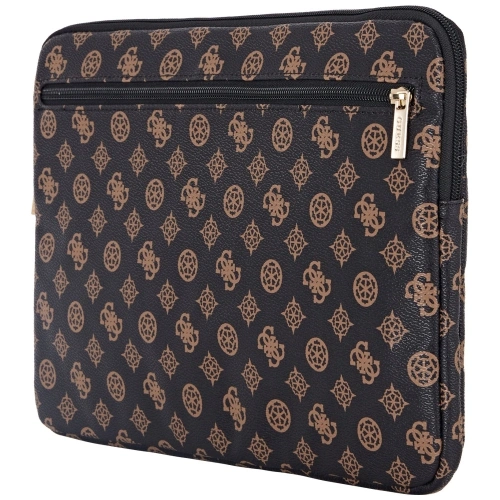 Torba Guess Sleeve 14" Peony Pocket Triangle czarny