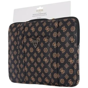 Torba Guess Sleeve 14" Peony Pocket Triangle czarny